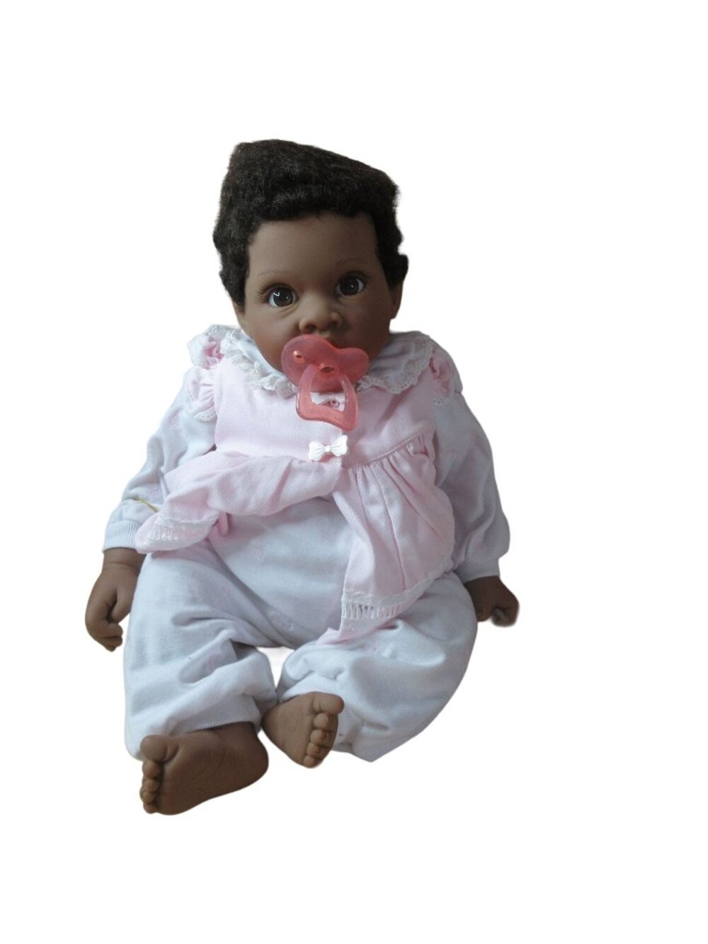 Lee Middleton Baby Bows Doll With Box And COA African American Vintage 1990s